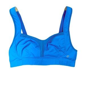 LULULEMON Ta Ta Tamer Porcelain Blue Sports Bra